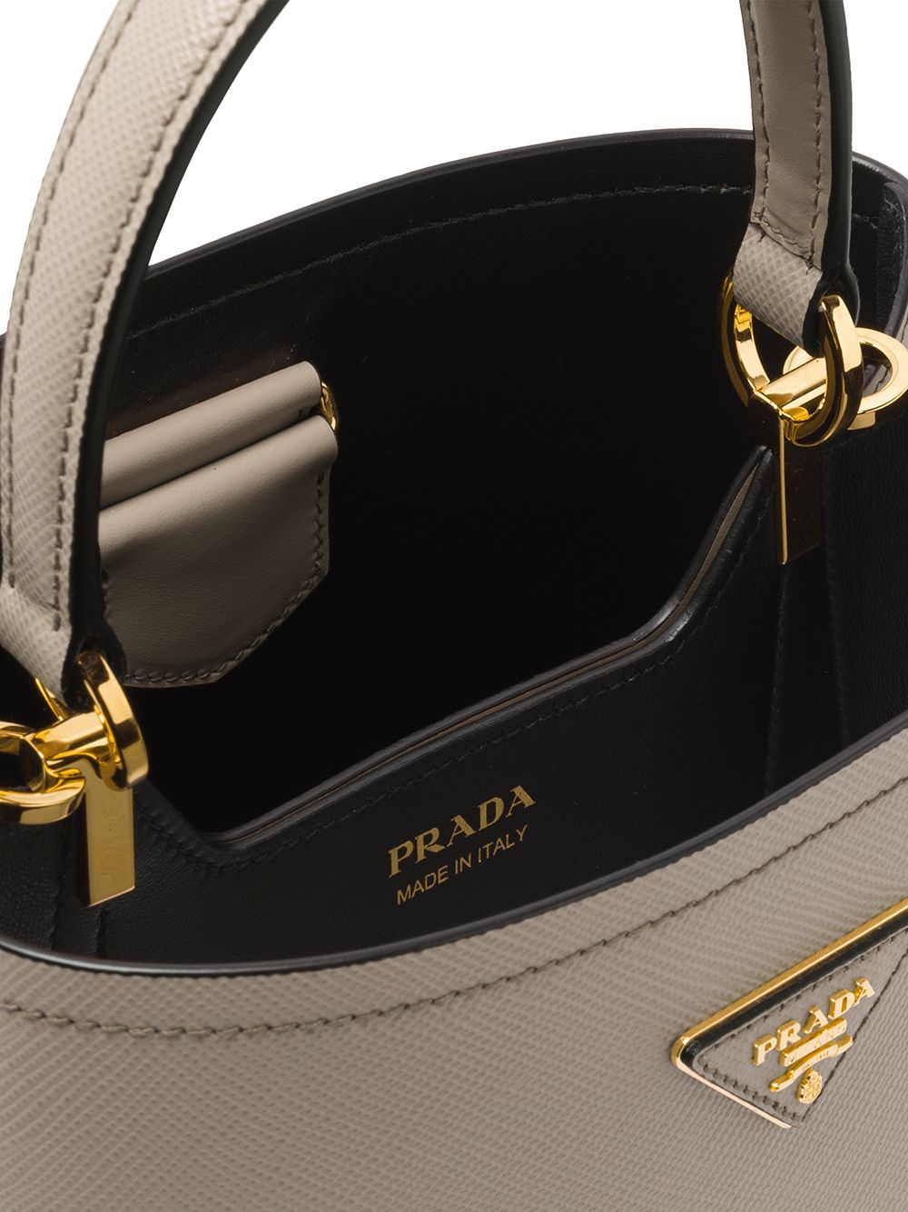 Pra*a medium double saffiano tote bag