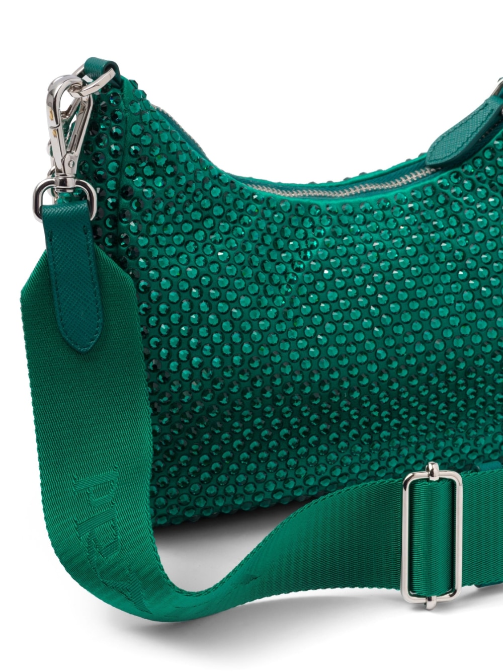 Pra*a re-edition 2005 crystal-embellished shoulder bag