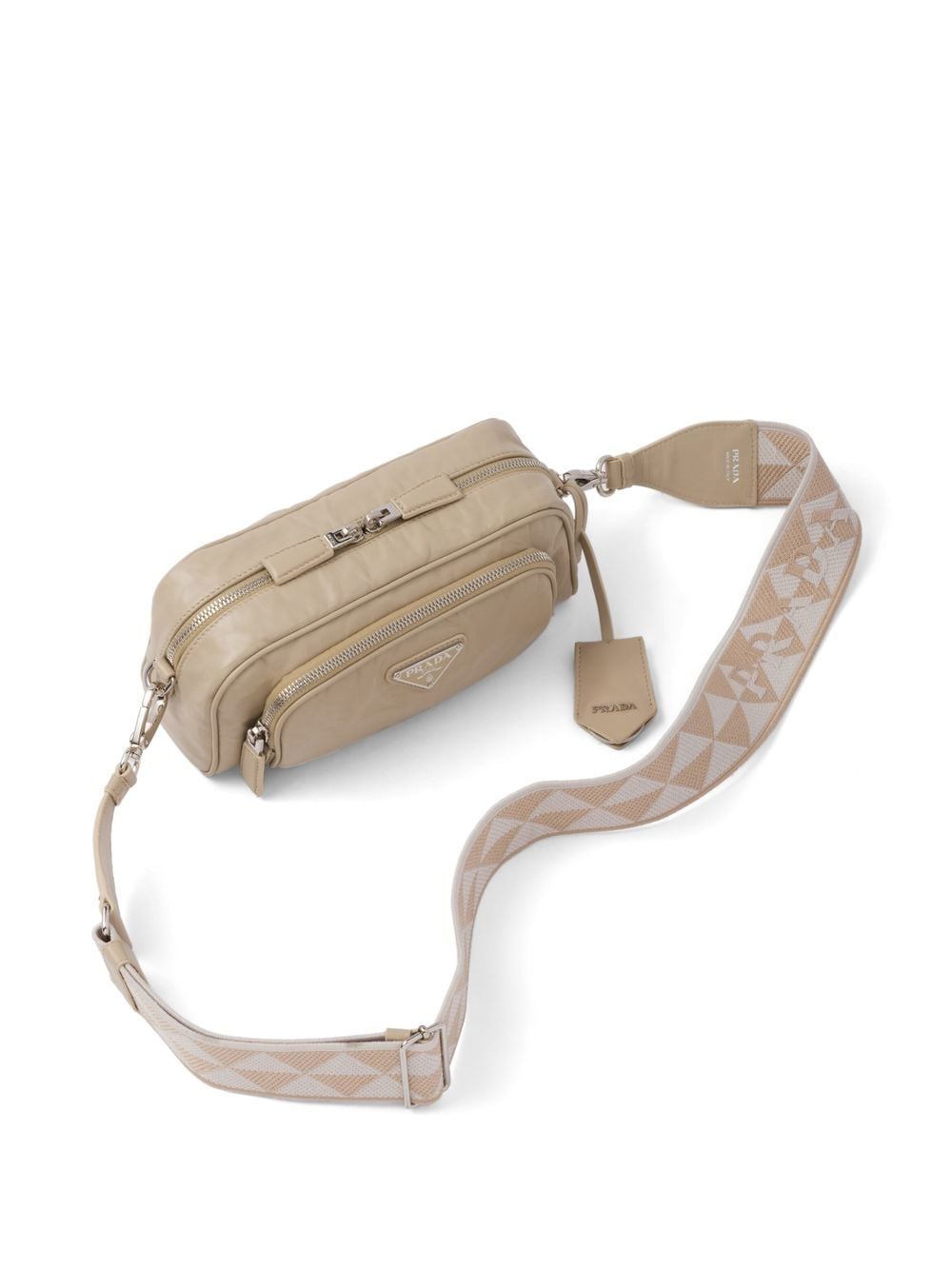 Pra*a leather shoulder bag