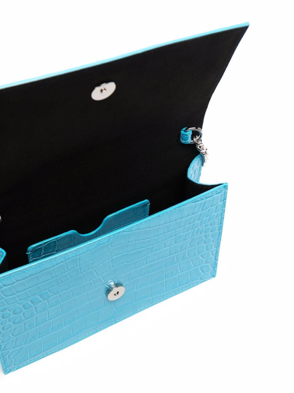 Alexander McQueen crocodile-effect leather satchel bag