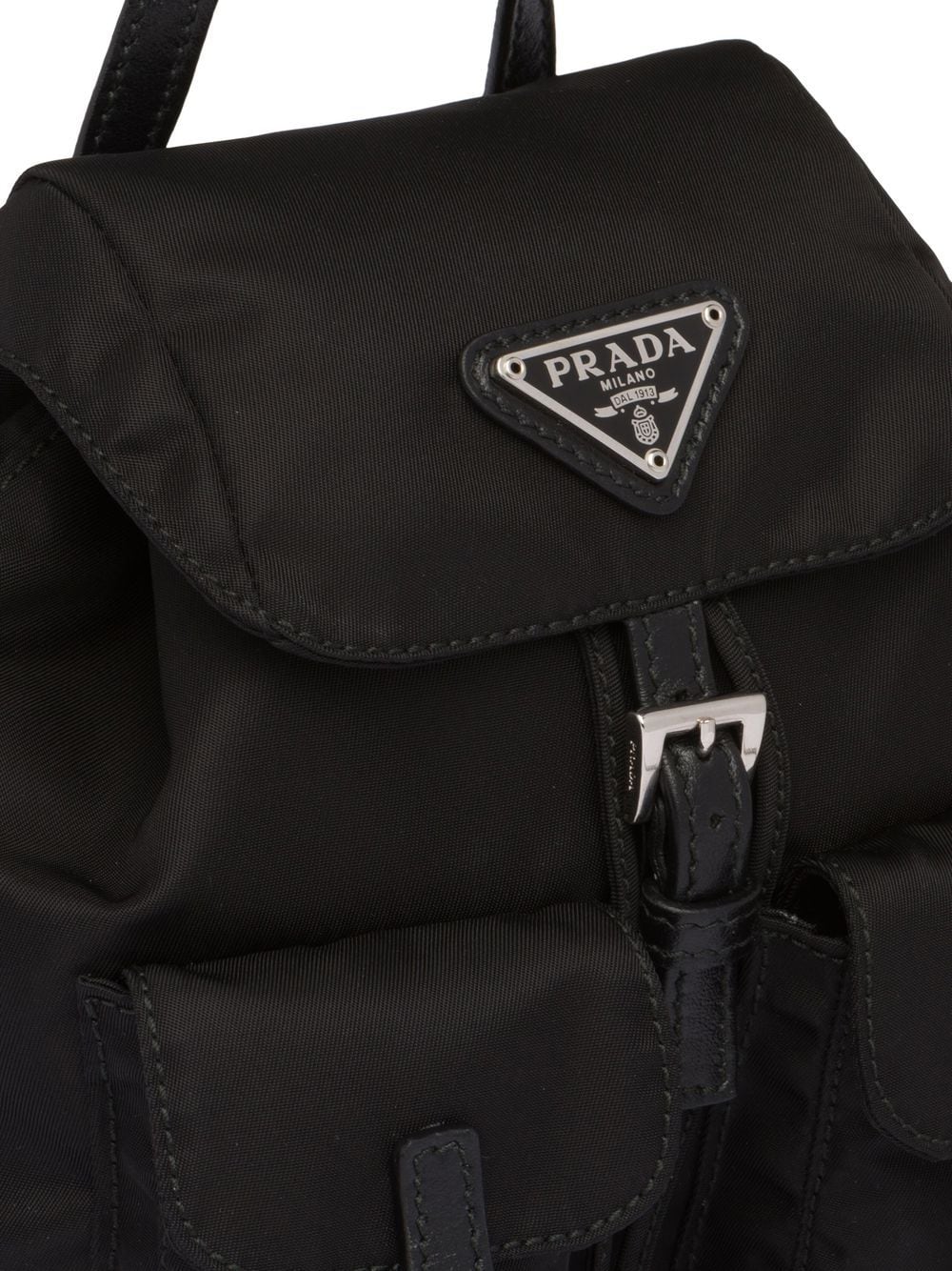 Pra*a vela logo-plaque backpack