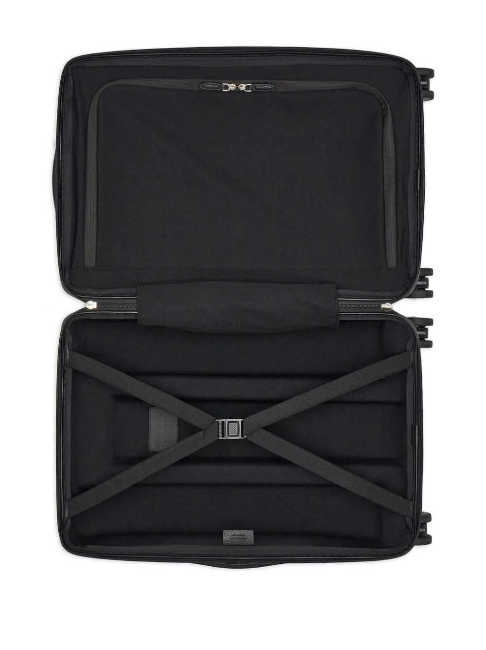 Ferragamo Gancio embossed pattern leather luggage