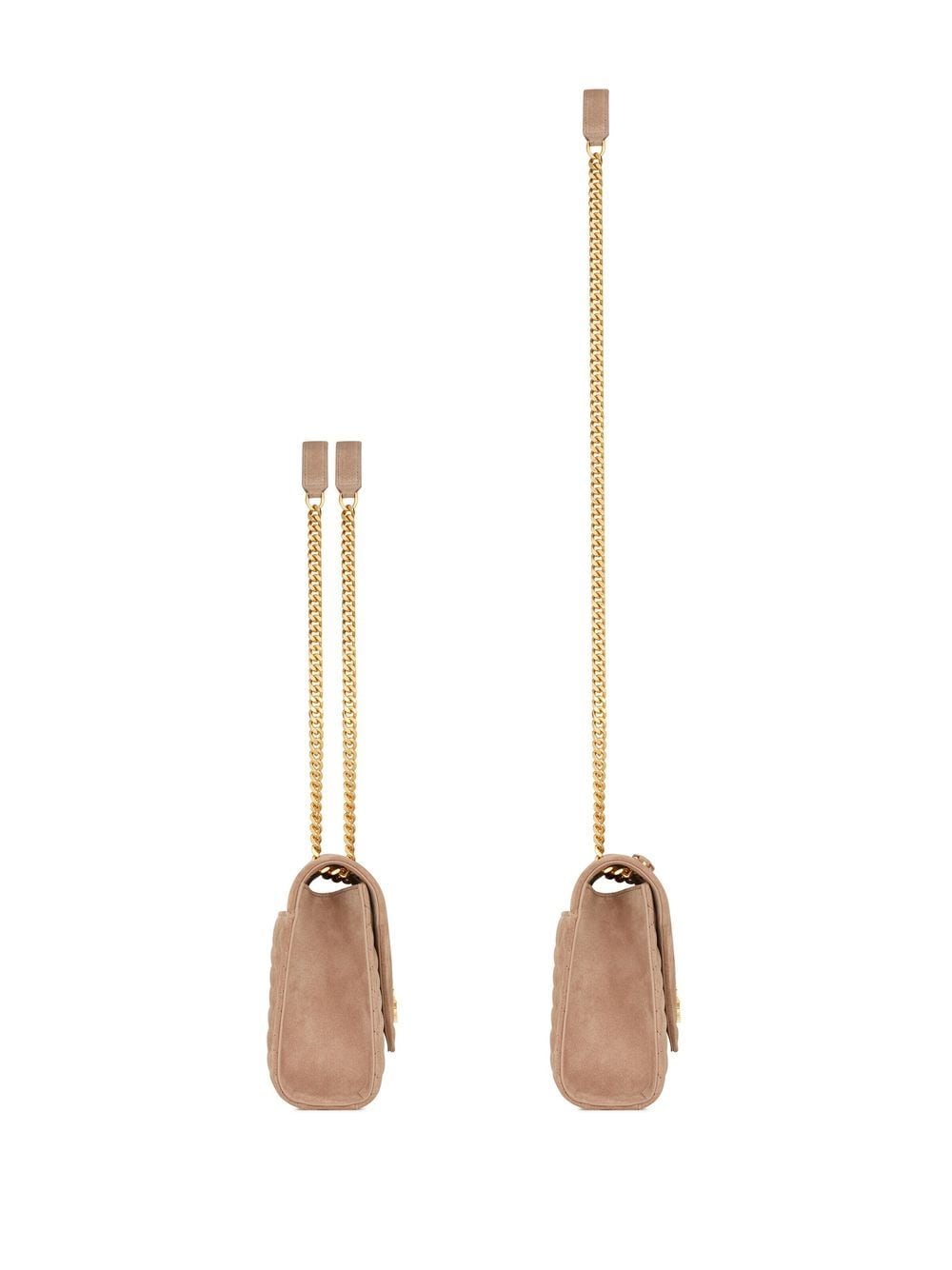 Saint Laurent quilted logo-plaque crossbody bag