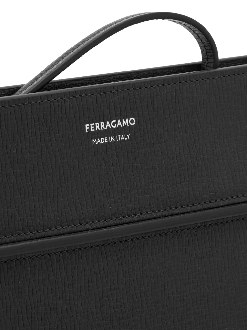 Ferragamo logo-print leather document holder