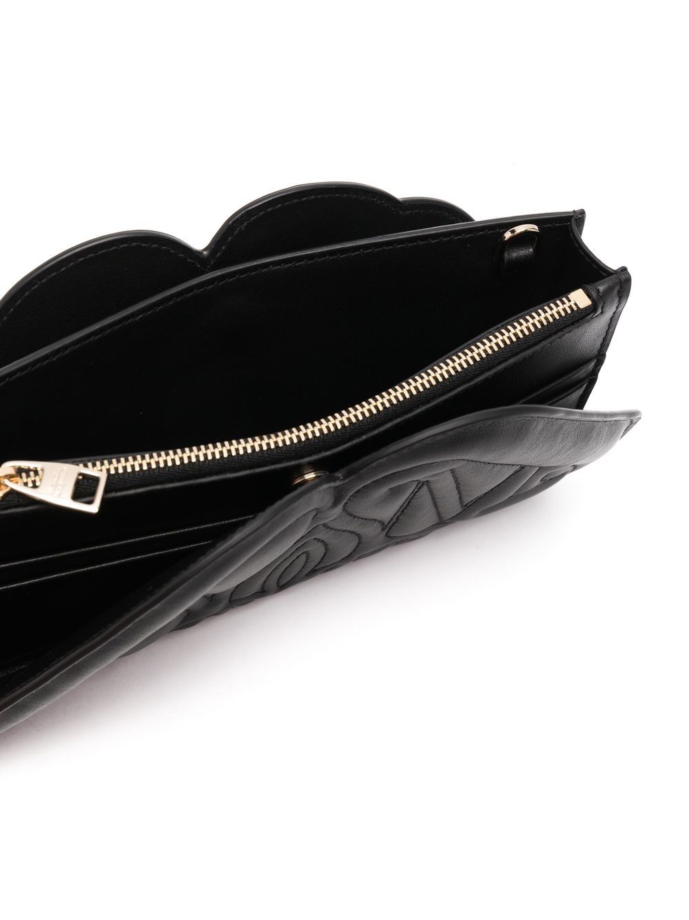 Alexander McQueen embossed logo wallet-on-chain