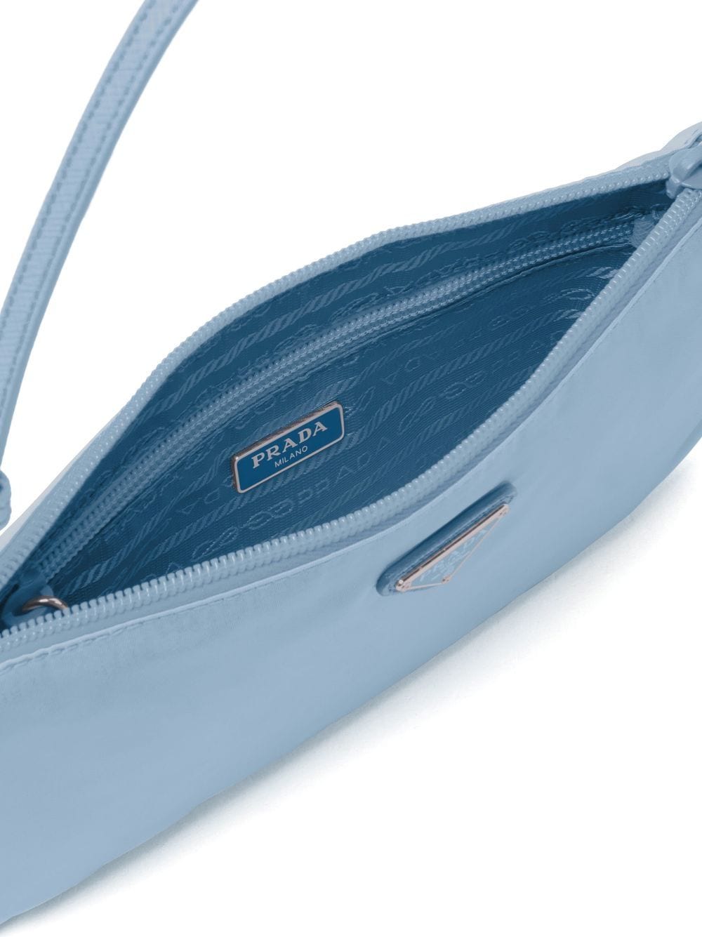 Pra*a re-nylon logo-plaque shoulder bag