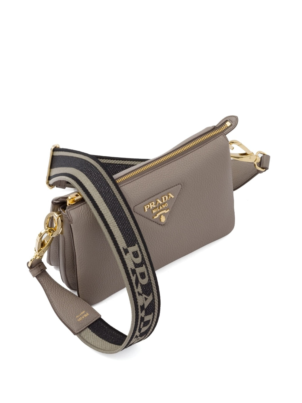 Pra*a leather shoulder bag