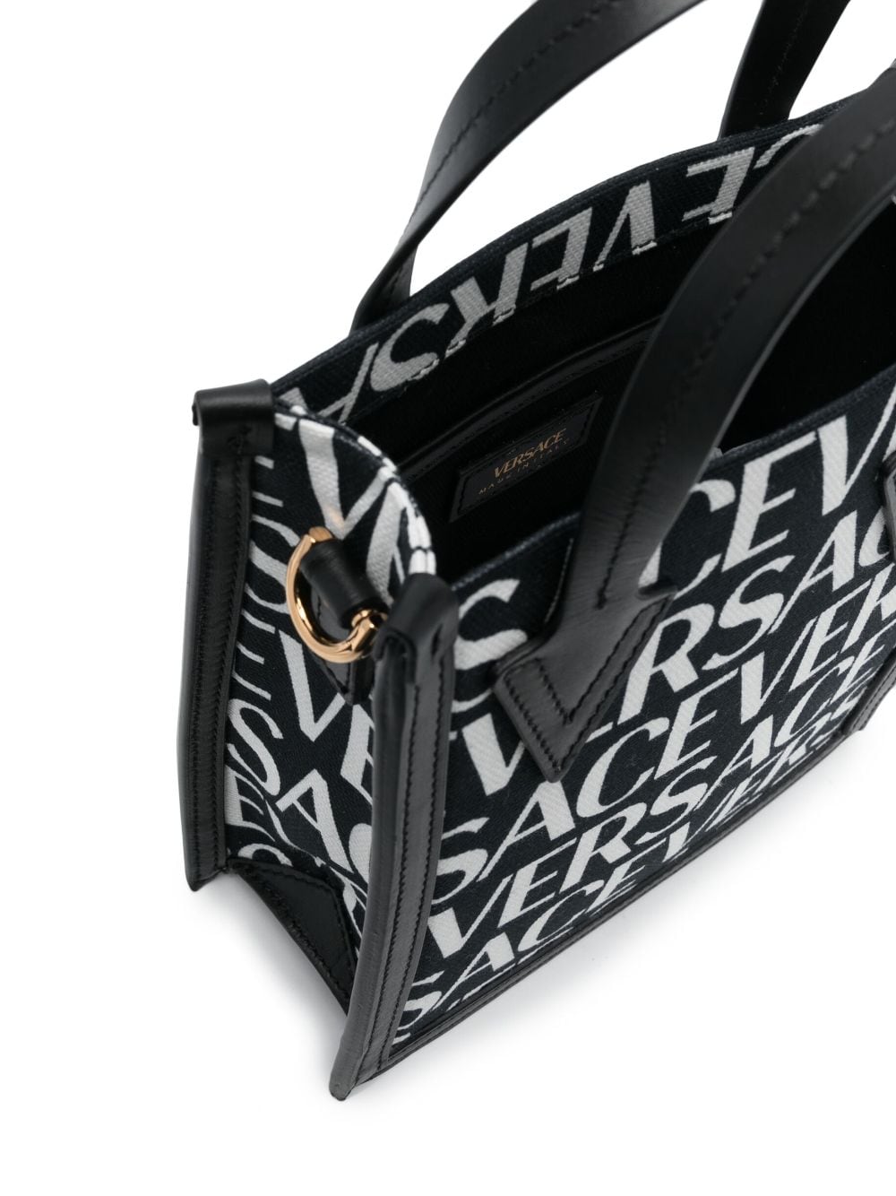 Versace logo-print tote bag