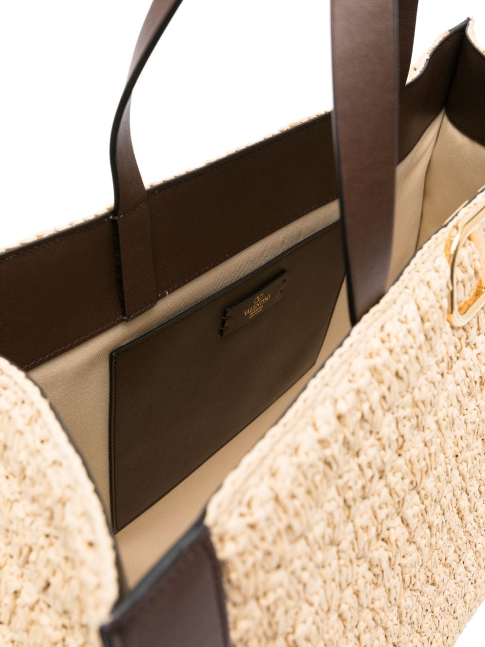 Valentino Garavani VLogo Signature raffia tote bag