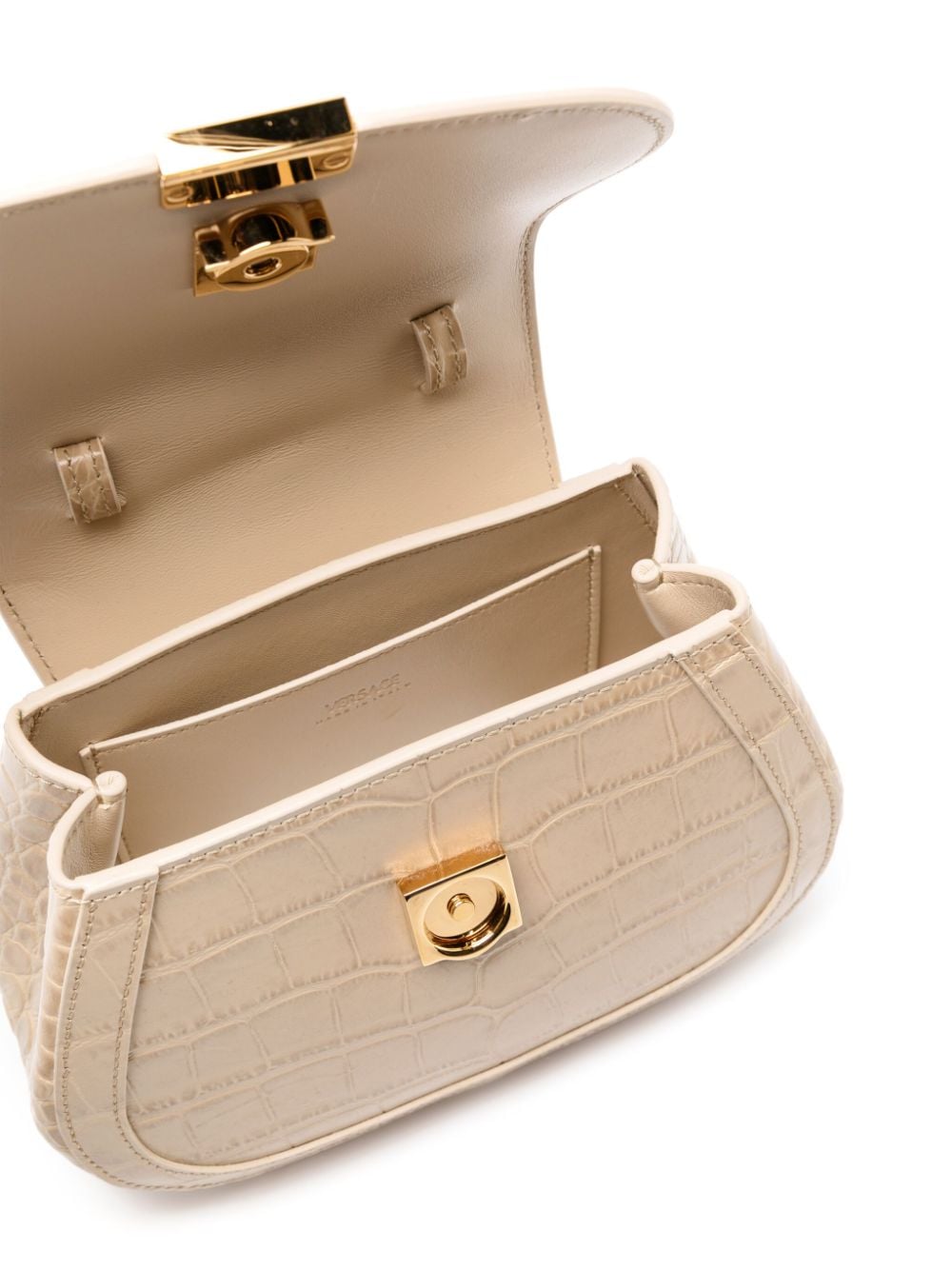 Versace Greca Goddess embossed mini bag