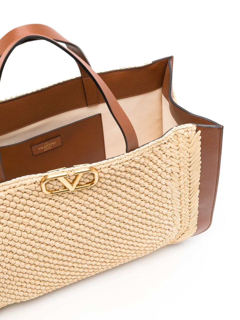 Valentino Garavani VLogo Signature raffia tote bag