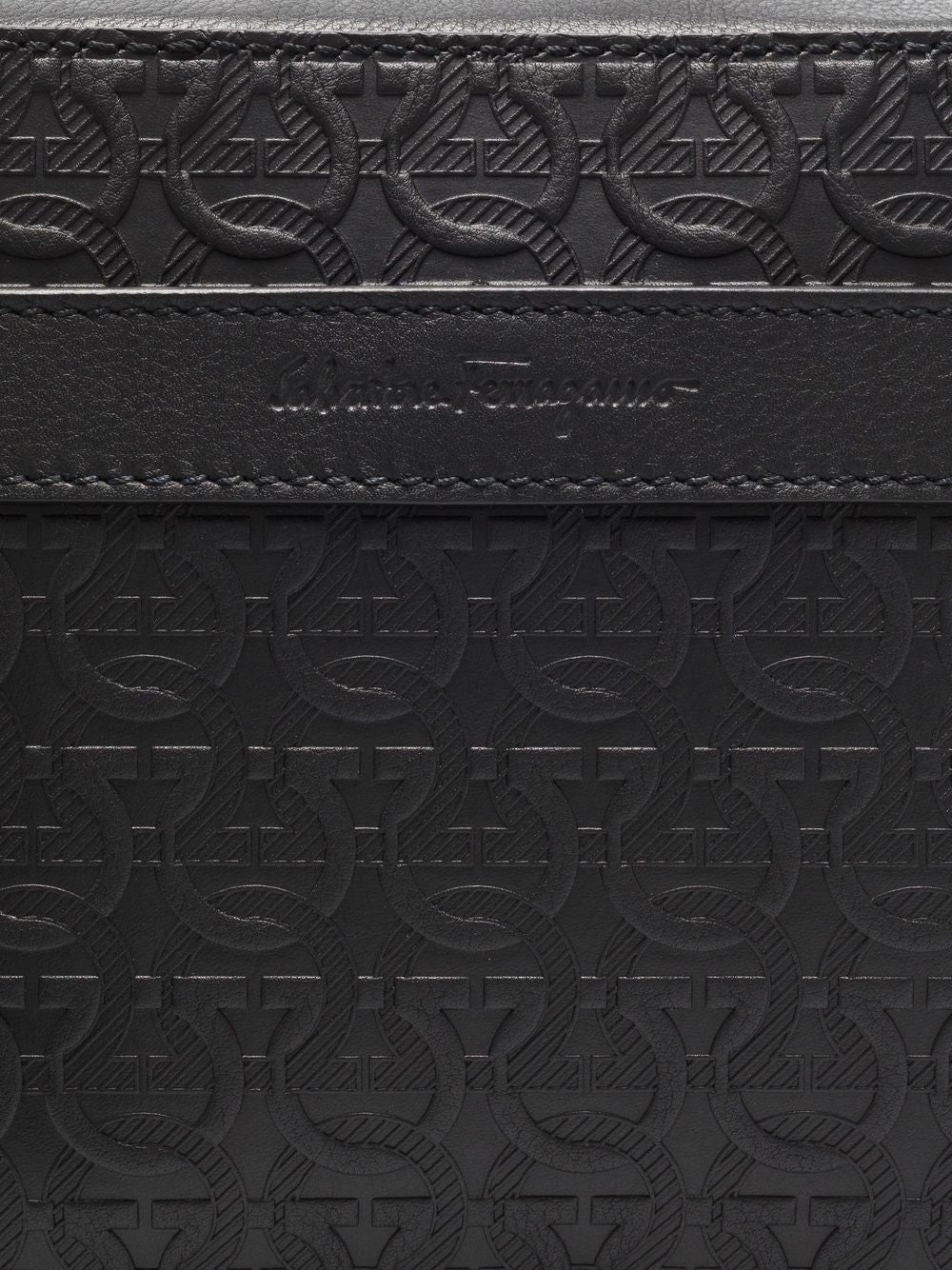 Ferragamo Gancini-embossed shoulder bag