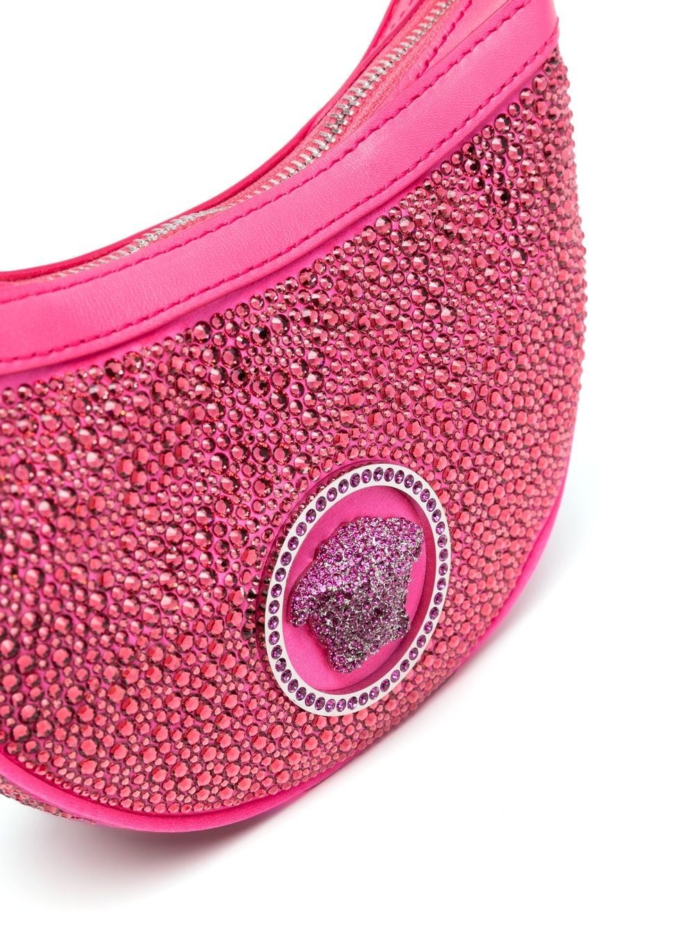 Versace Repeat crystal-embellished shoulder bag