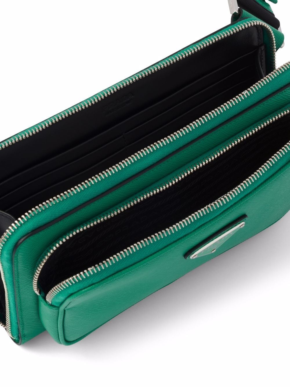 Pra*a logo plaque crossbody bag