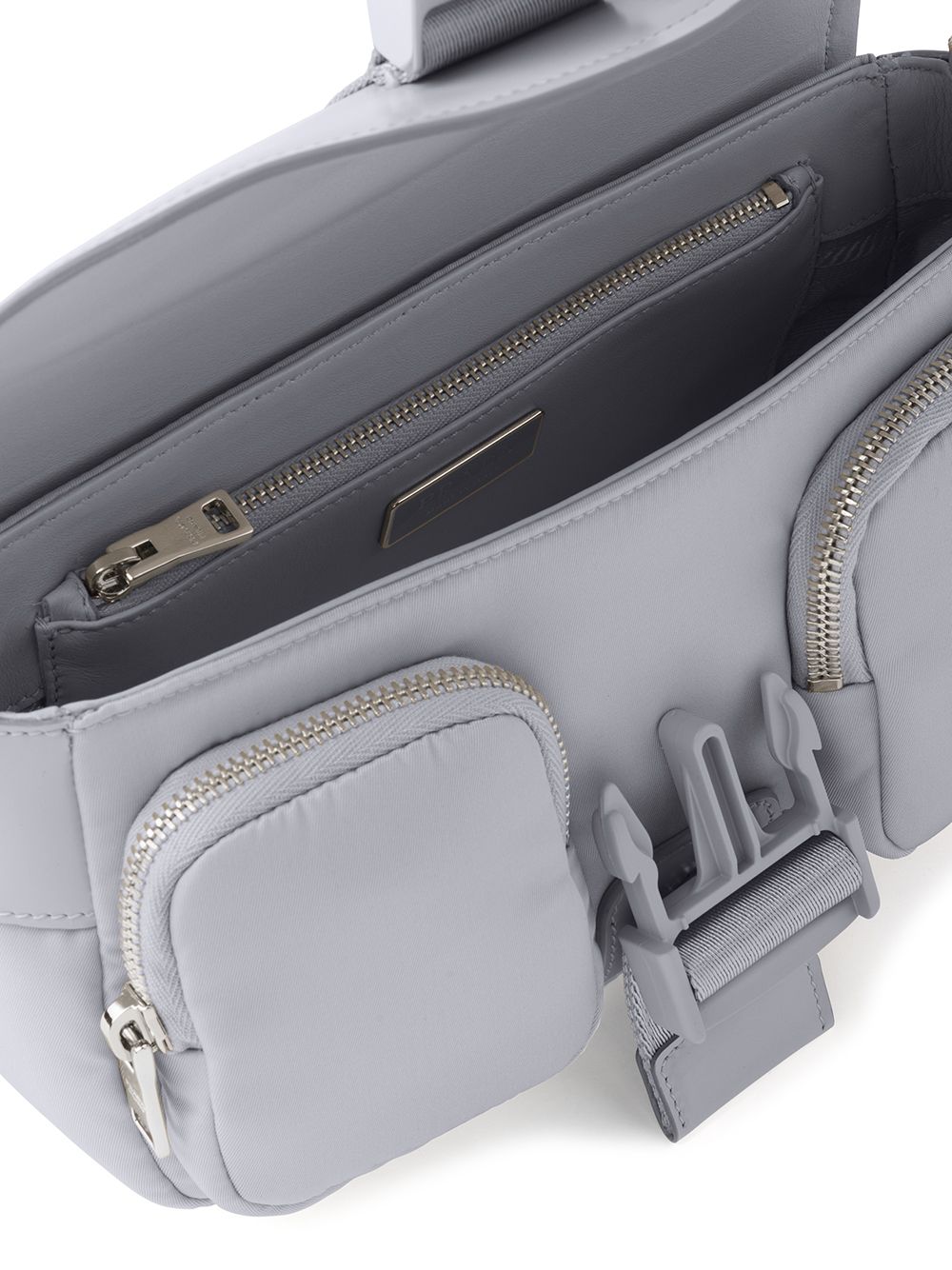 Pra*a Pra*a pocket logo-strap crossbody bag