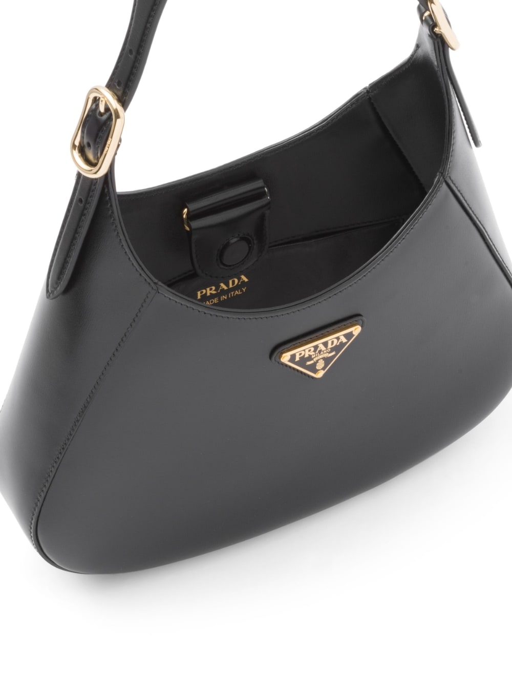 Pra*a leather shoulder bag