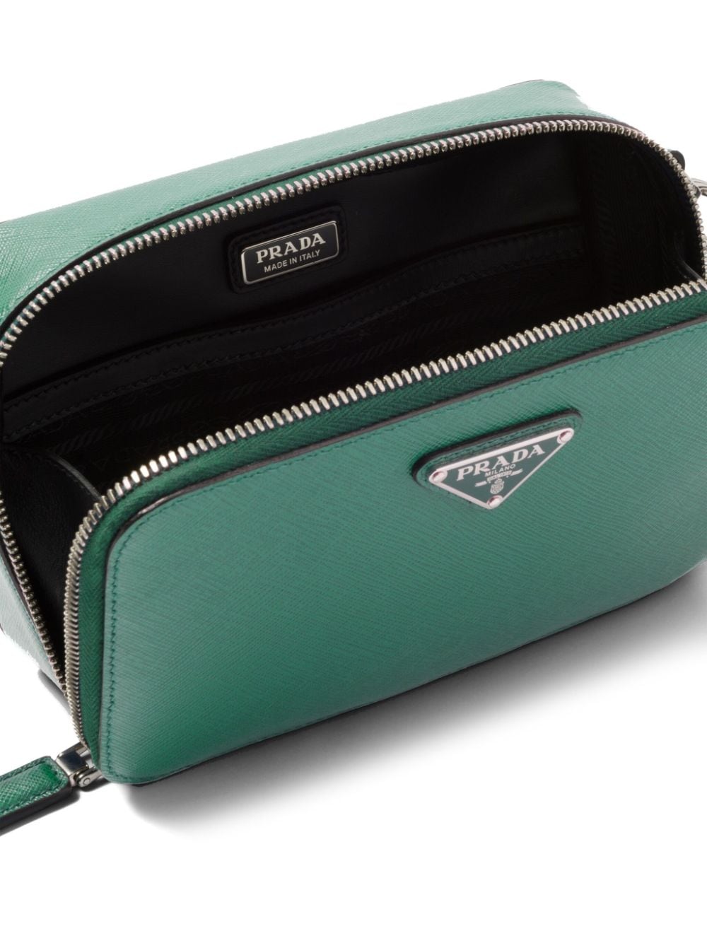 Pra*a logo-plaque messenger bag