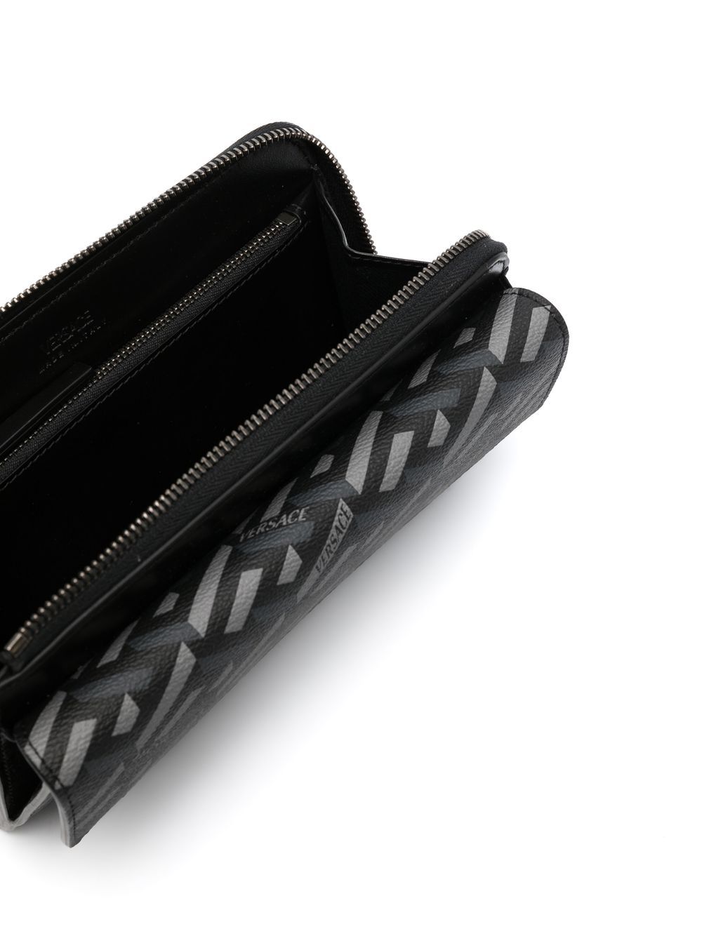 Versace monogram-pattern messenger bag