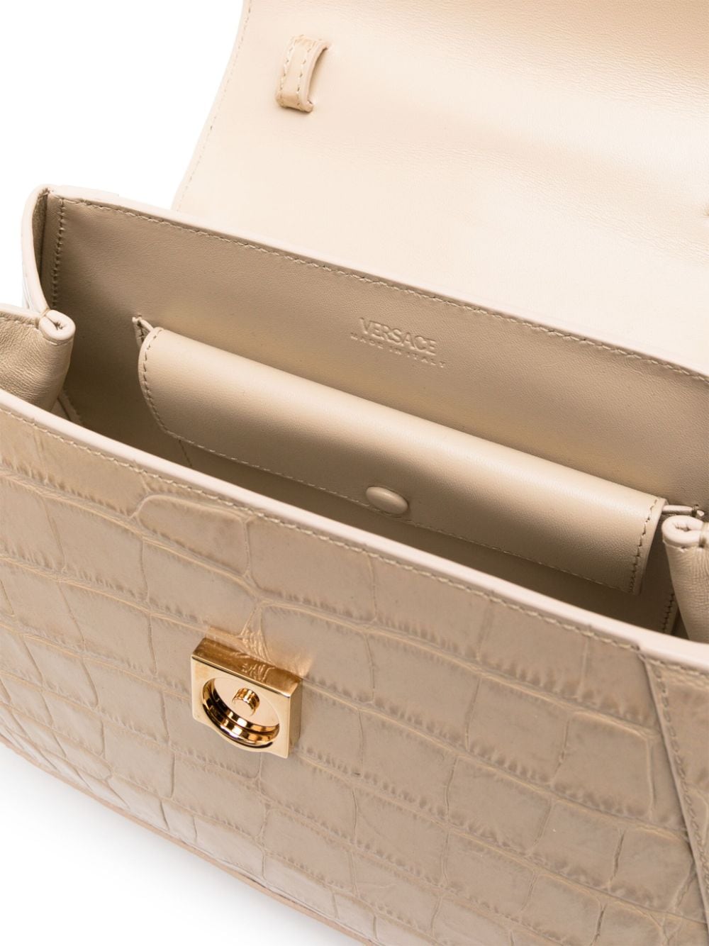 Versace Greca Goddess crocodile-effect tote bag