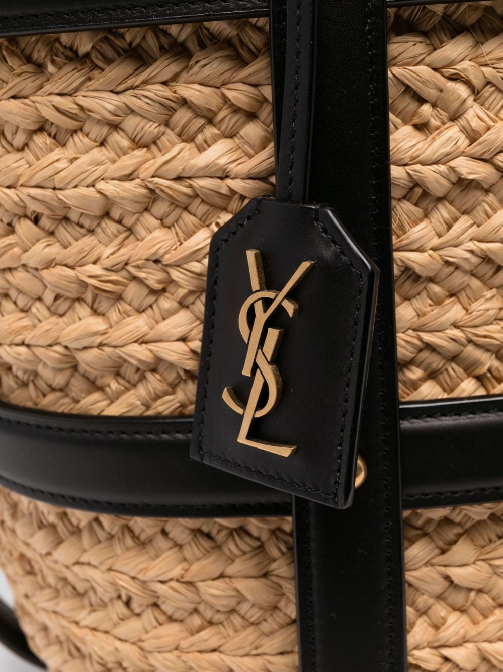 Saint Laurent Panier woven tote bag