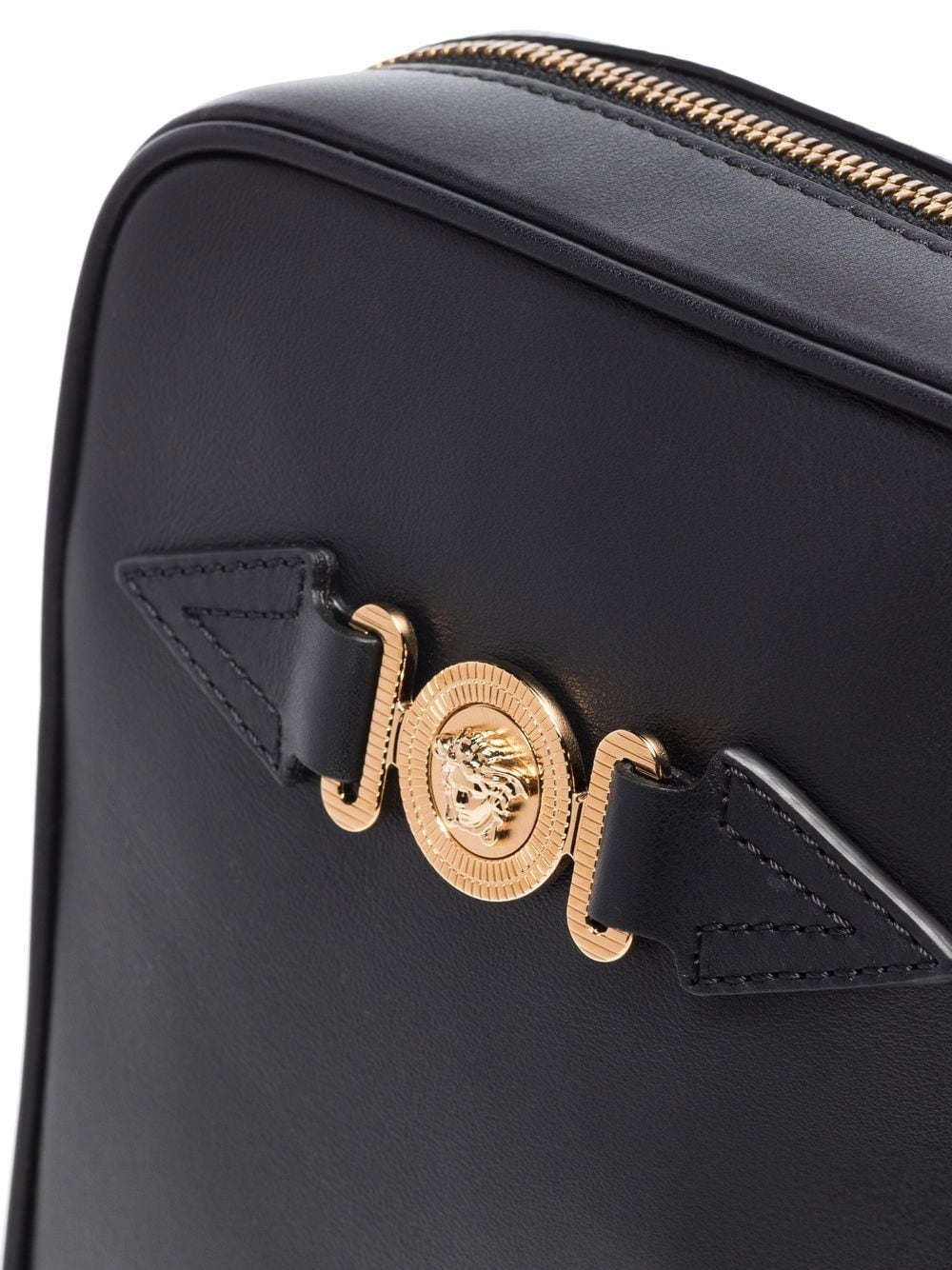 Versace Medusa Biggie leather messenger bag