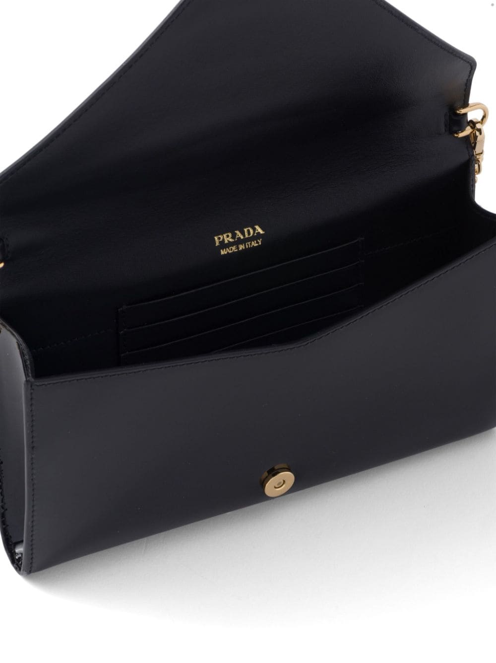Pra*a patent-leather envelope bag