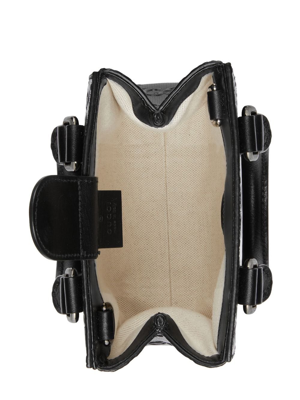 G*u*i gg-embossed mini leather tote bag