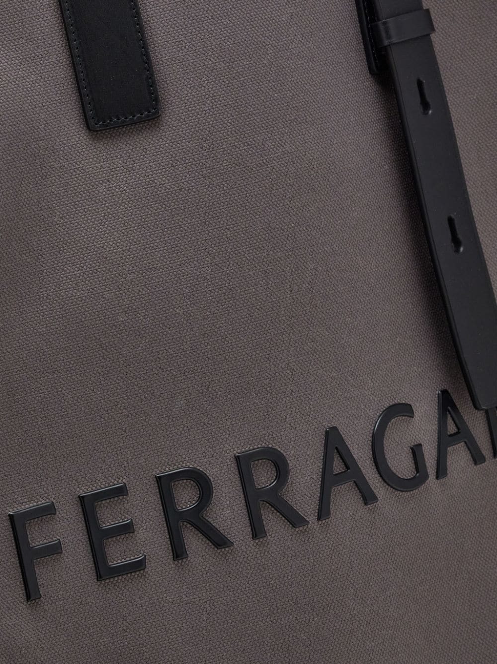 Ferragamo logo-plaque leather tote bag