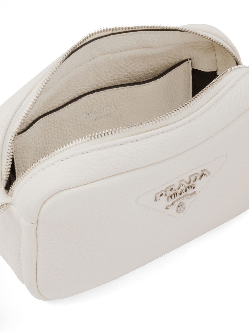 Pra*a logo-plaque crossbody bag