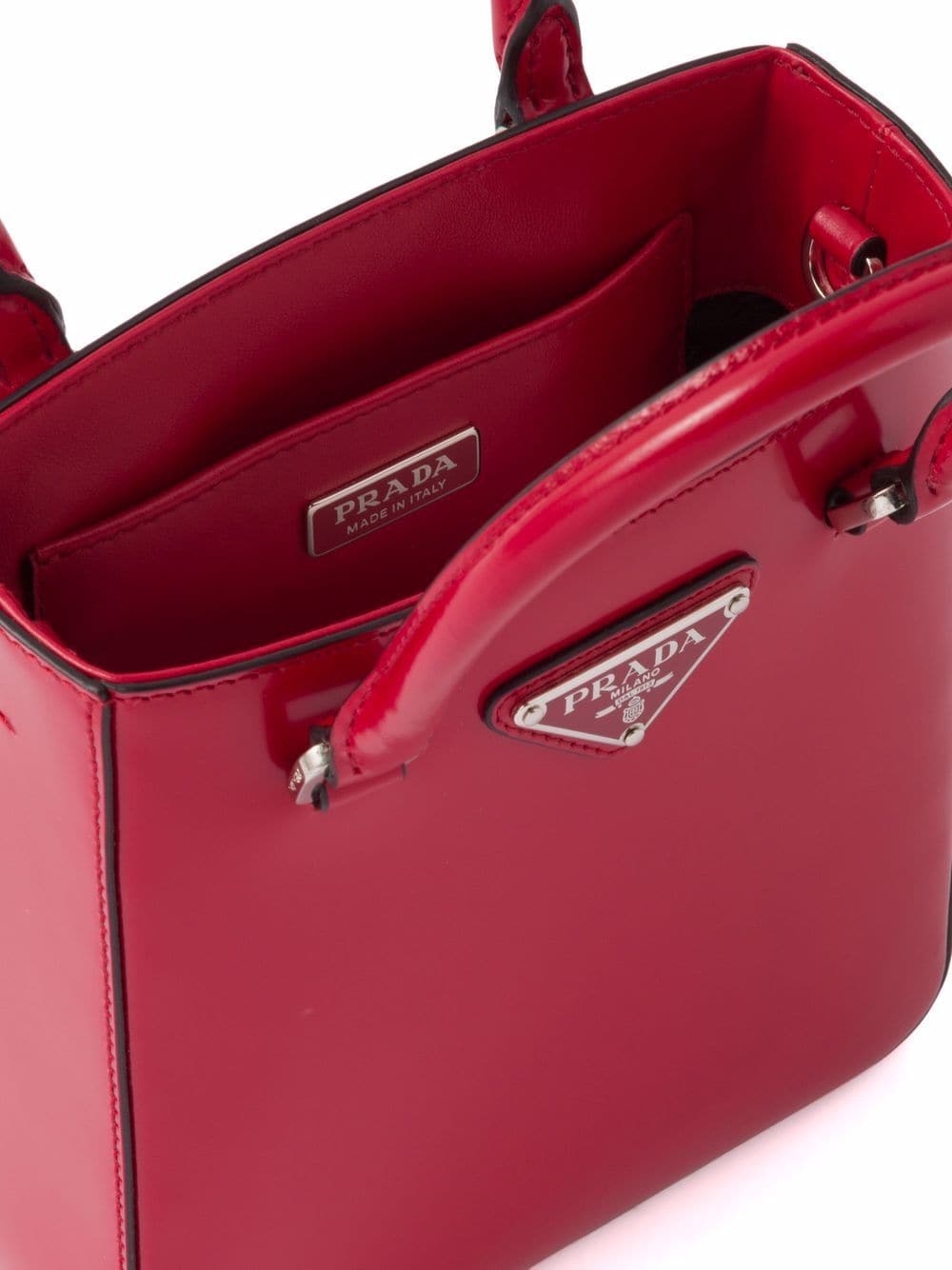 Pra*a small brushed tote bag