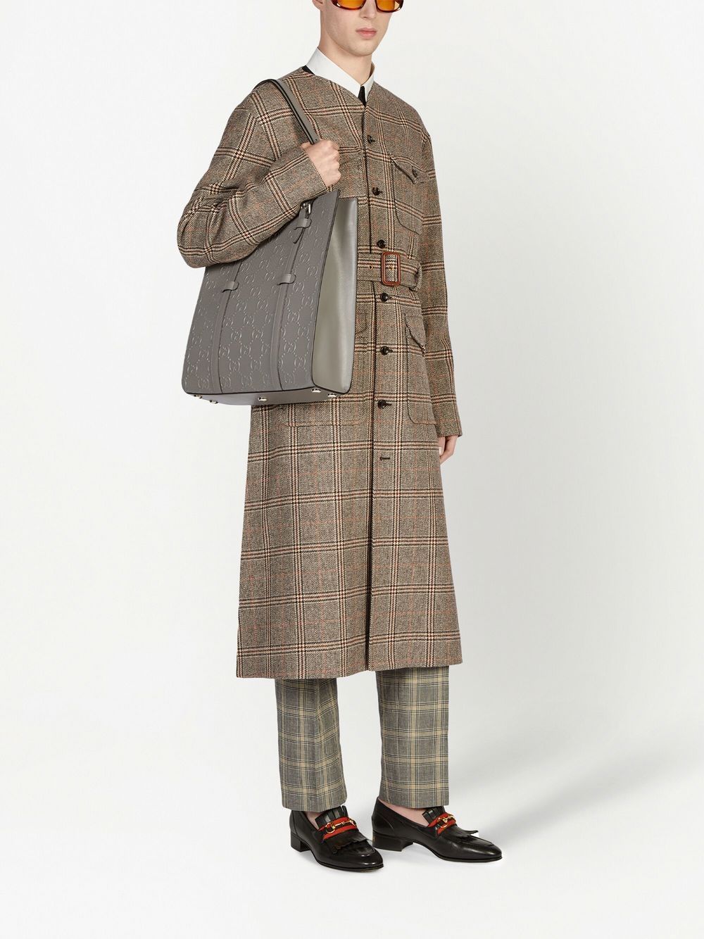 g*u*i gg S*p*e leather tote bag