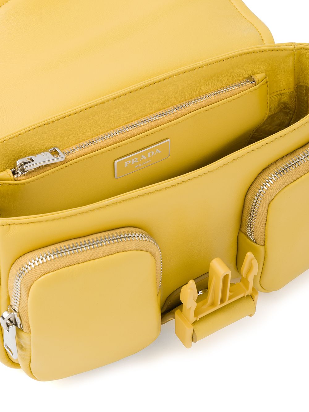 Pra*a buckle-detail leather bag