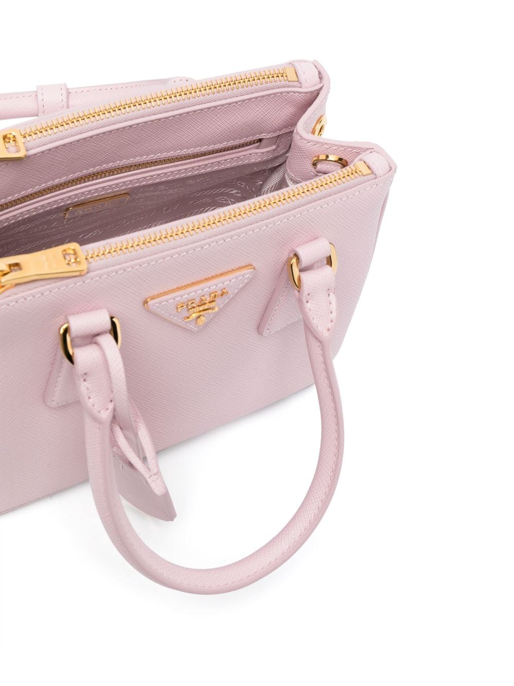 Pra*a mini galleria leather bag