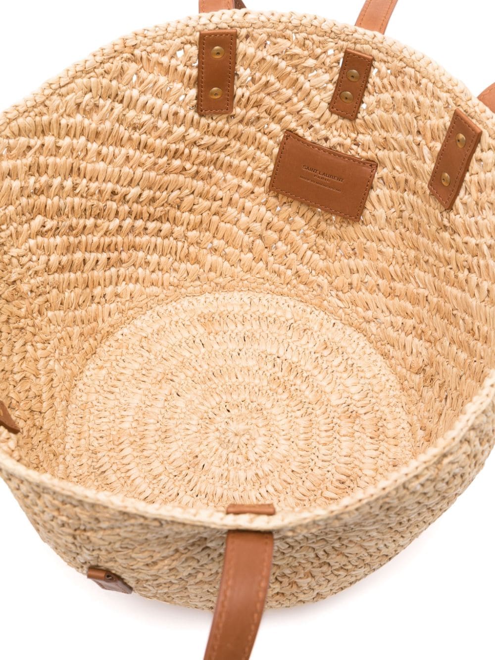 Saint Laurent medium Panier raffia tote bag