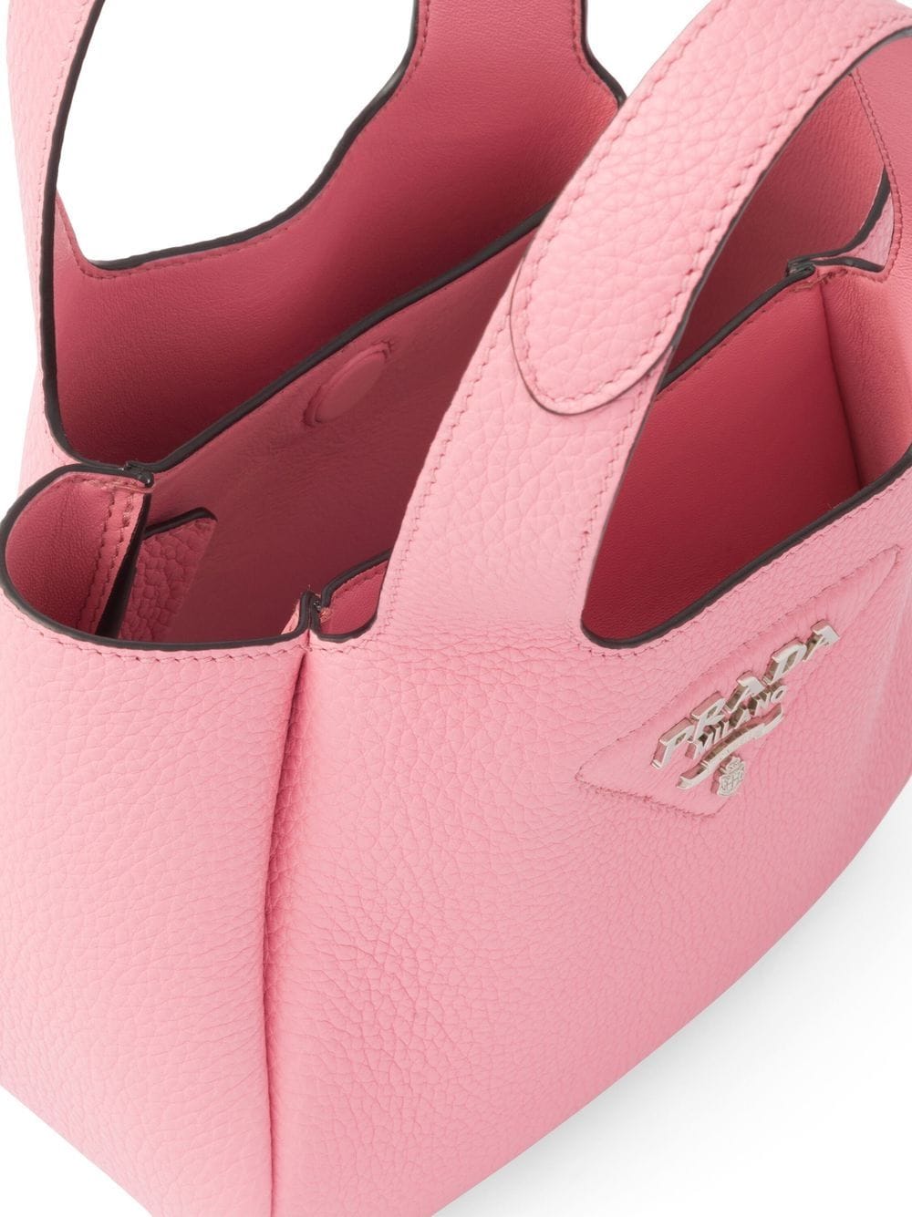 Pra*a logo-plaque tote bag