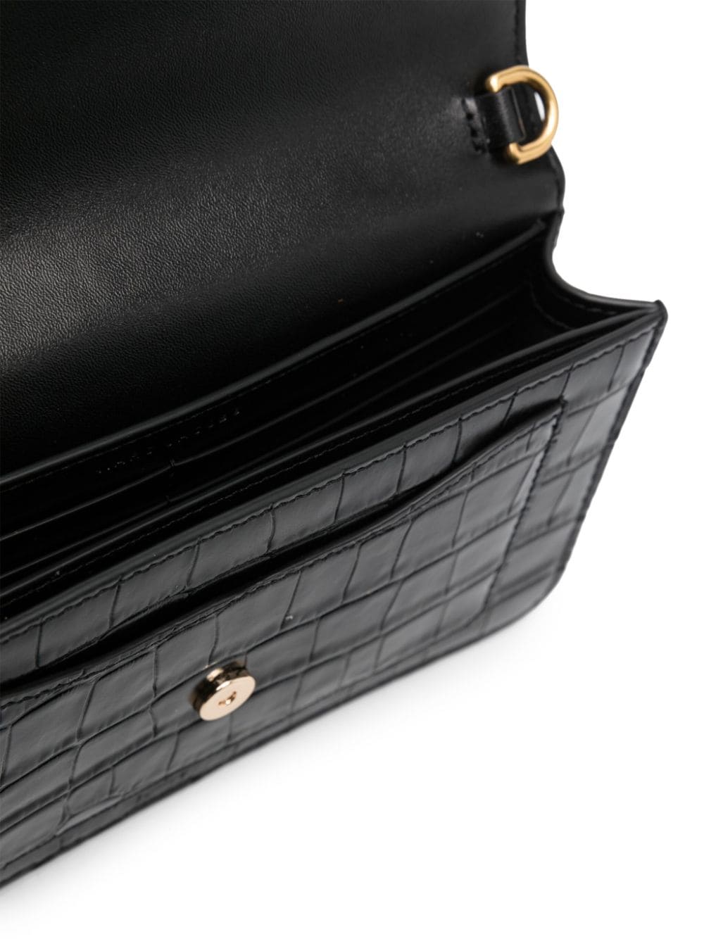 Marc Jacobs The Croc-Embossed Longshot chain wallet