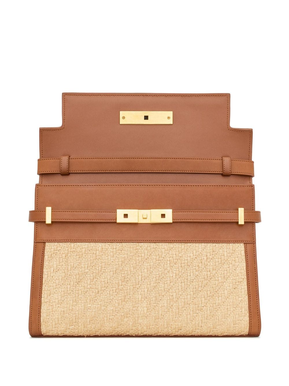 Saint Laurent Manhattan raffia shoulder bag