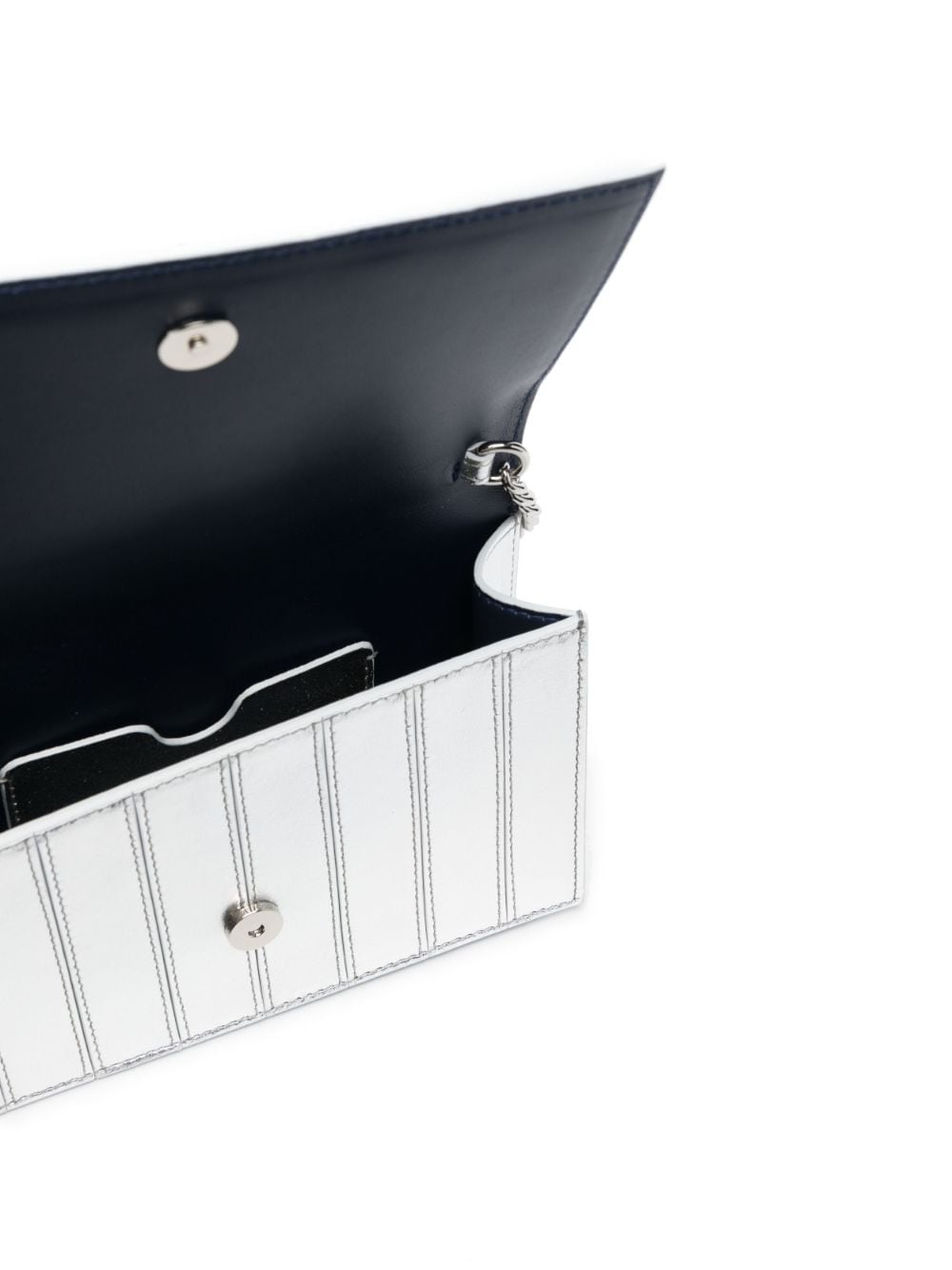 Alexander McQueen metallic-effect skull crossbody bag