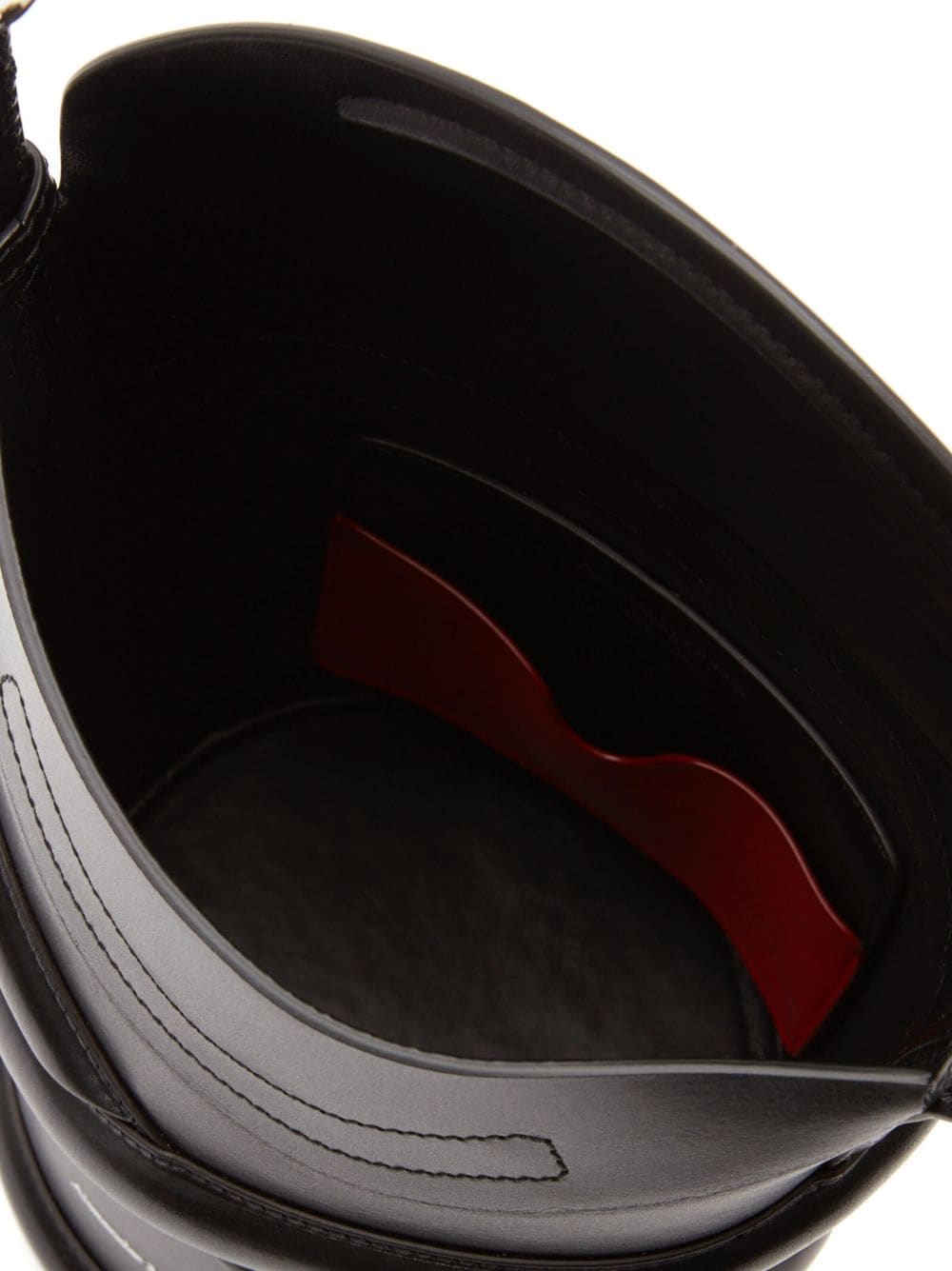 Alexander McQueen black the curve small leather cross body bag