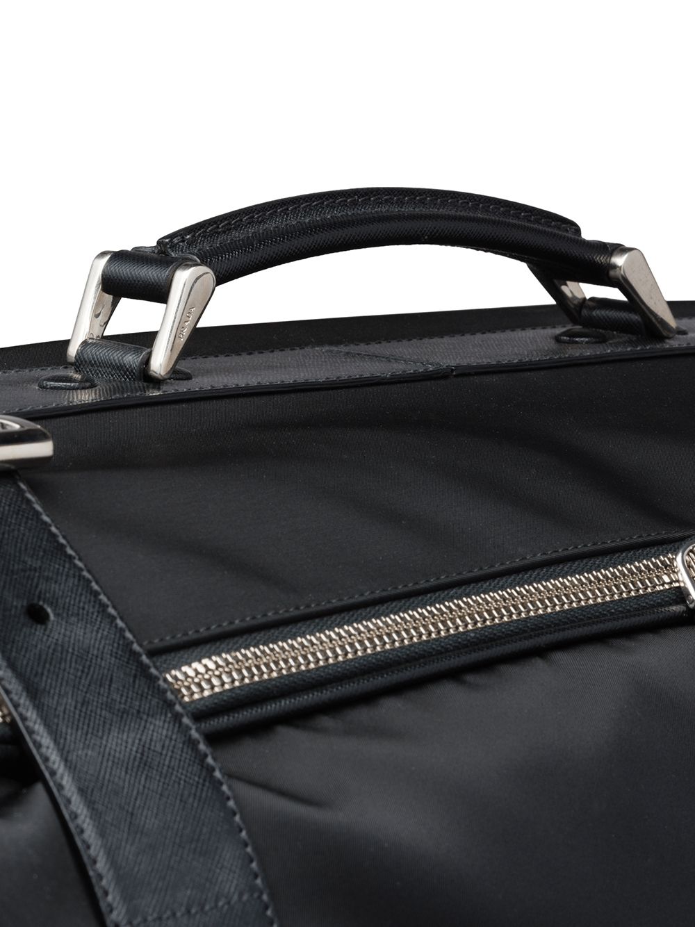 Pra*a saffiano suitcase