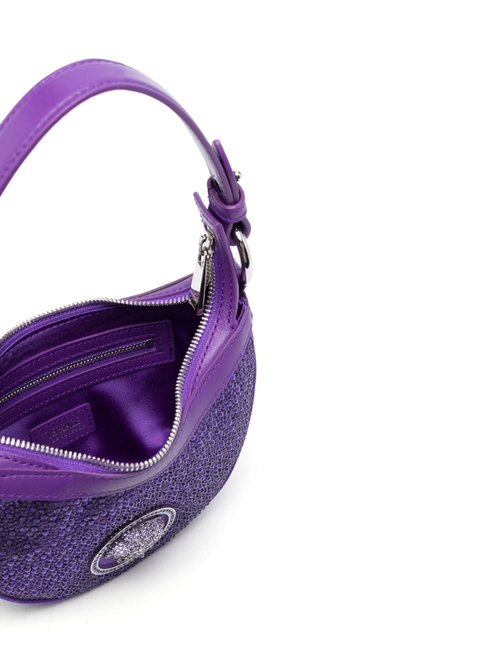 Versace Repeat crystal-embellished shoulder bag