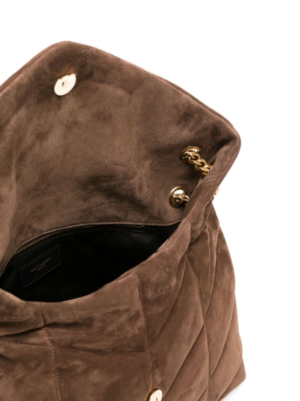 Saint Laurent Puffer logo-plaque shoulder bag