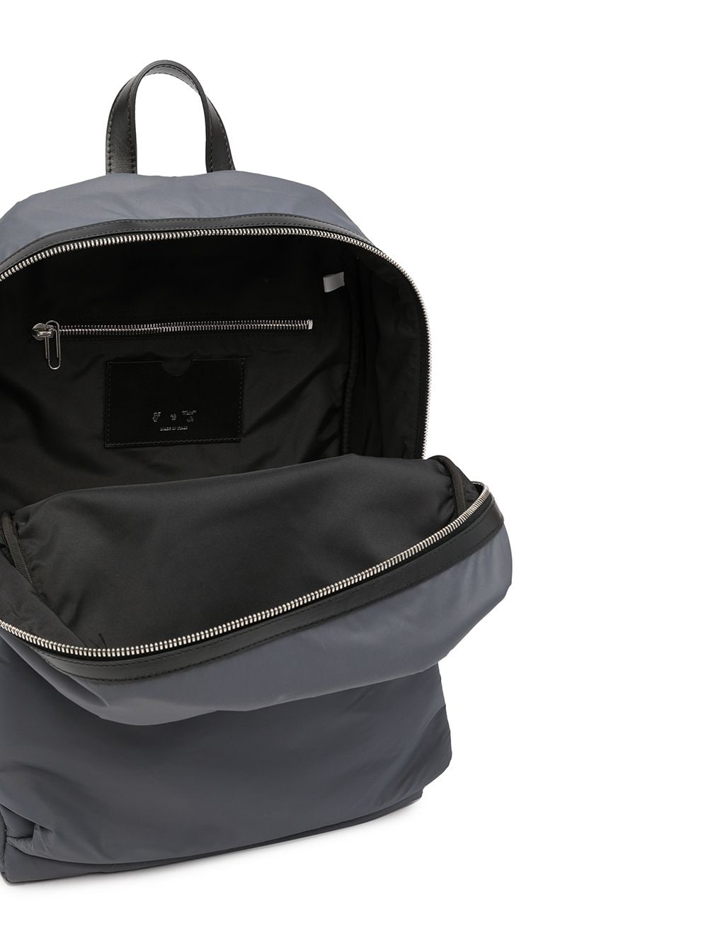 Off-White logo-patch zip-fastening backpack