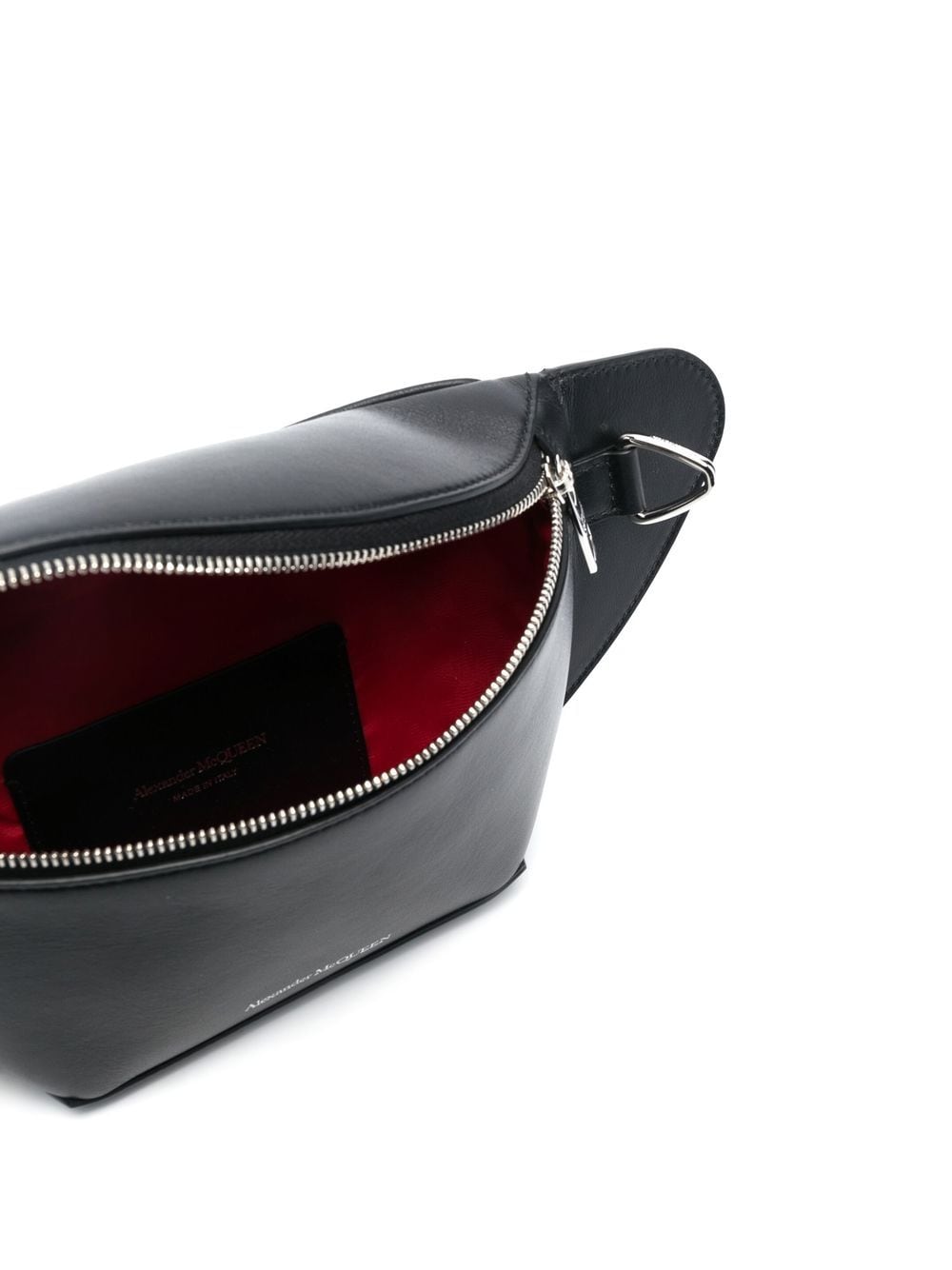 Alexander McQueen logo-embossed leather belt bag