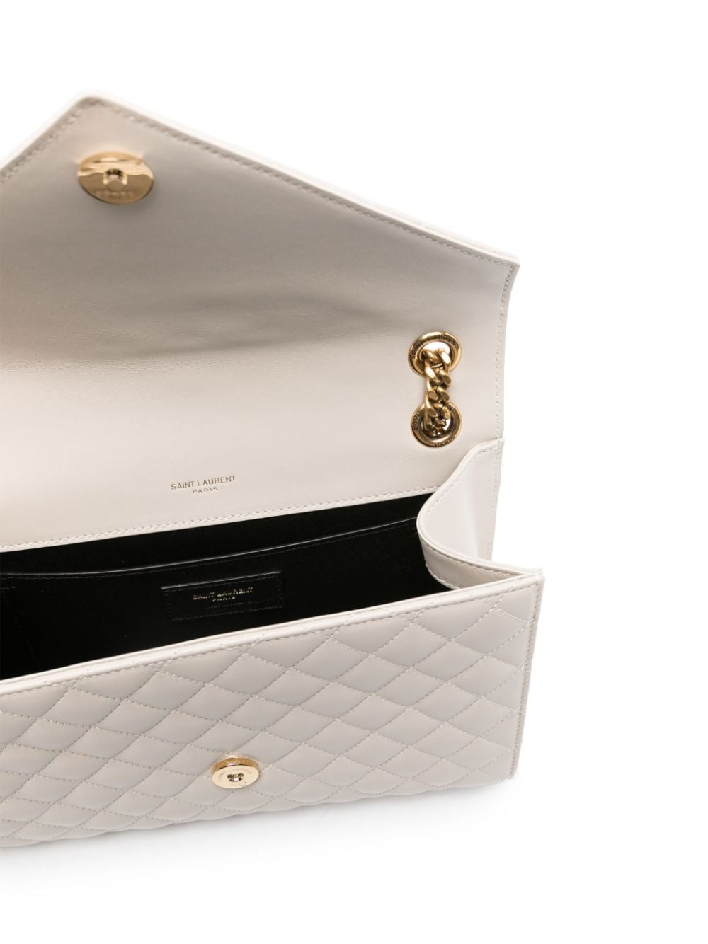 Saint Laurent medium Envelope logo-plaque quilted shoulder bag