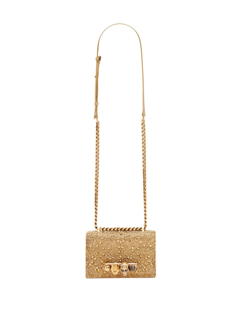 Alexander McQueen crystal-embellished crossbody bag
