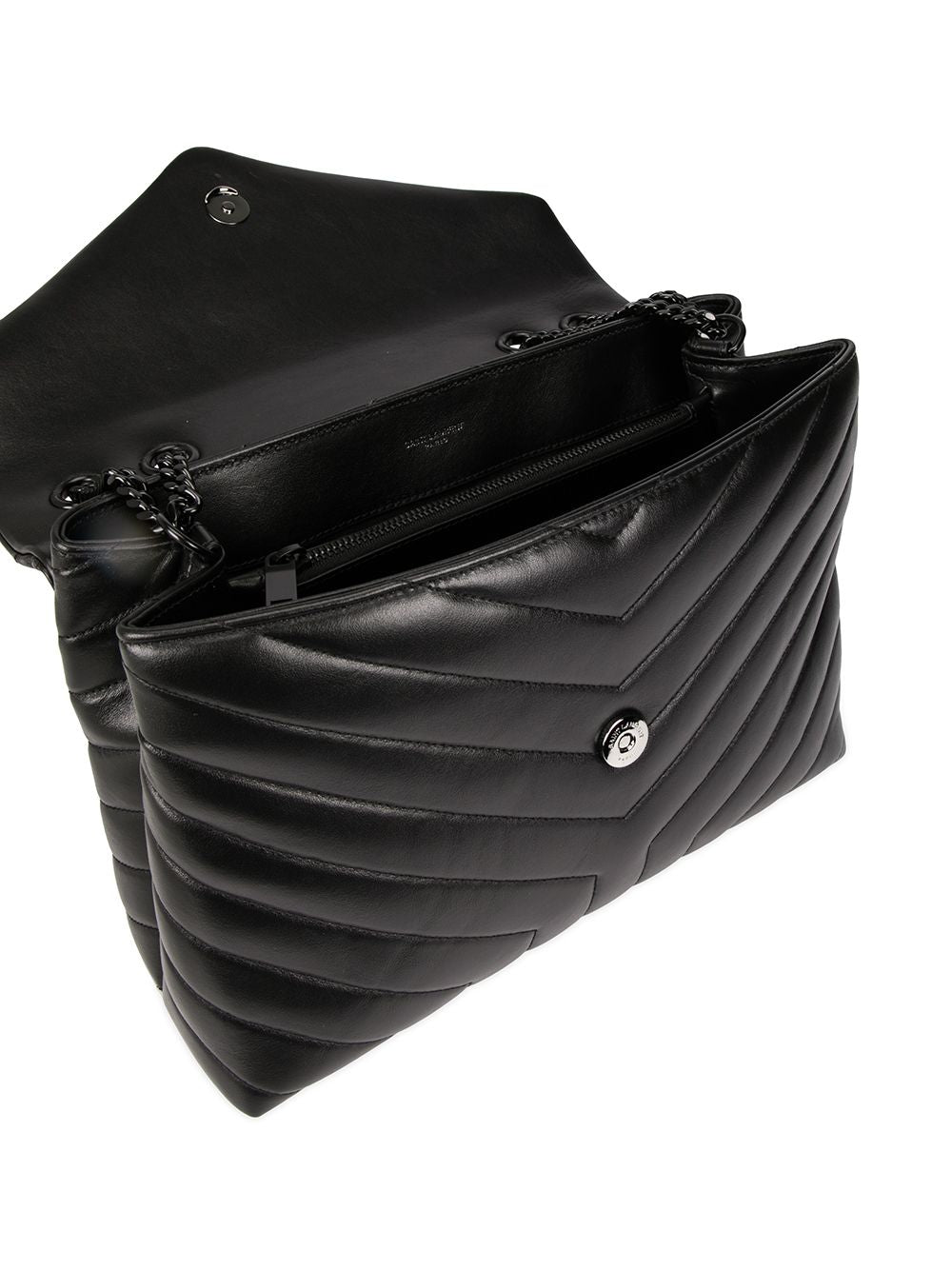Saint Laurent Loulou quilted logo plaque bag