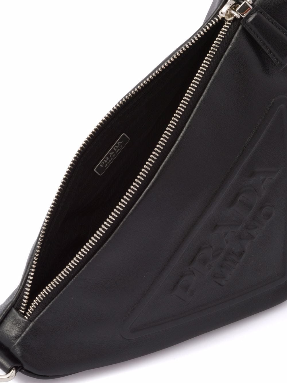 Pra*a logo plaque shoulder bag