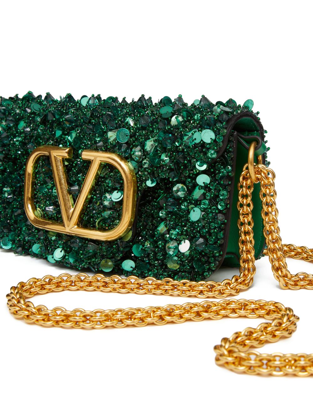 Valentino Garavani small Locò embellished shoulder bag