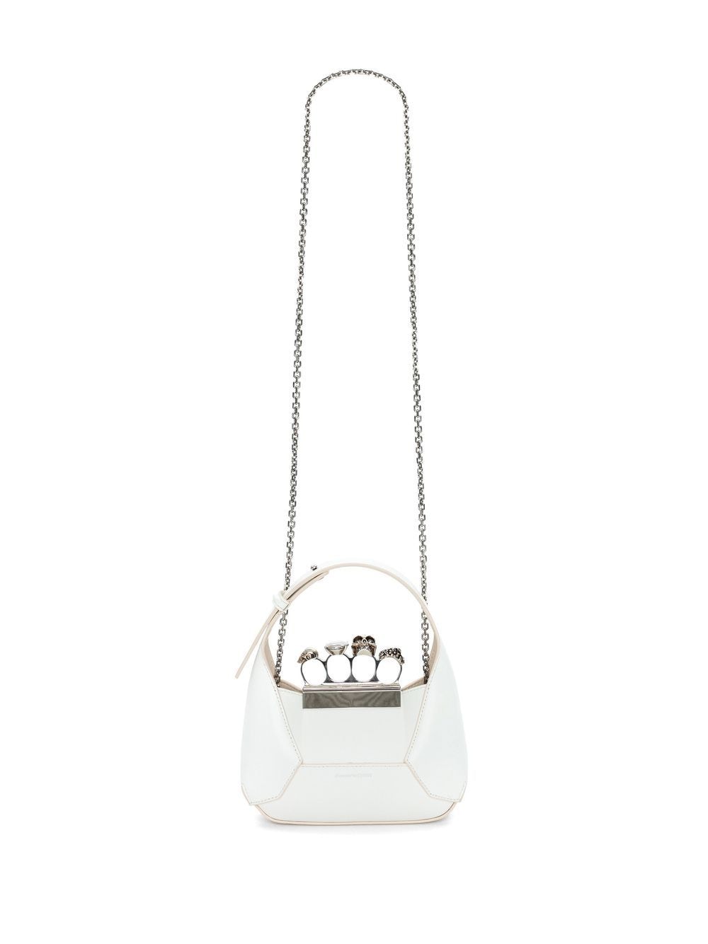 Alexander McQueen Jewelled Hobo leather mini bag